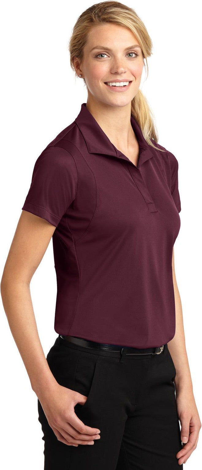 Maroon Sport-Tek Women's Micropique Sport-Wick Polo. LST650