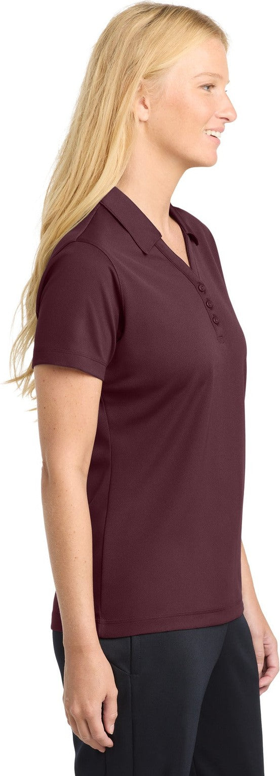 Maroon Sport-Tek Women's PosiCharge Micro-Mesh Polo. LST680