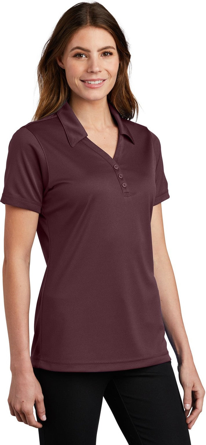 Maroon Sport-Tek Women's PosiCharge Micro-Mesh Polo. LST680