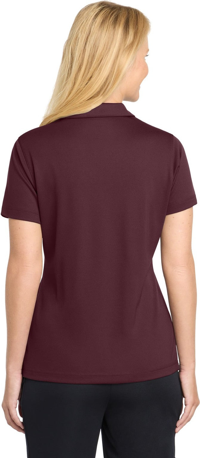 Maroon Sport-Tek Women's PosiCharge Micro-Mesh Polo. LST680