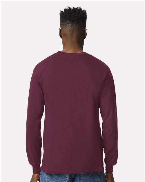 Maroon Ultra Cotton® Long Sleeve T-Shirt - 2400