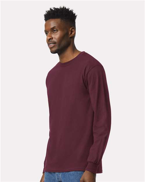 Maroon Ultra Cotton® Long Sleeve T-Shirt - 2400