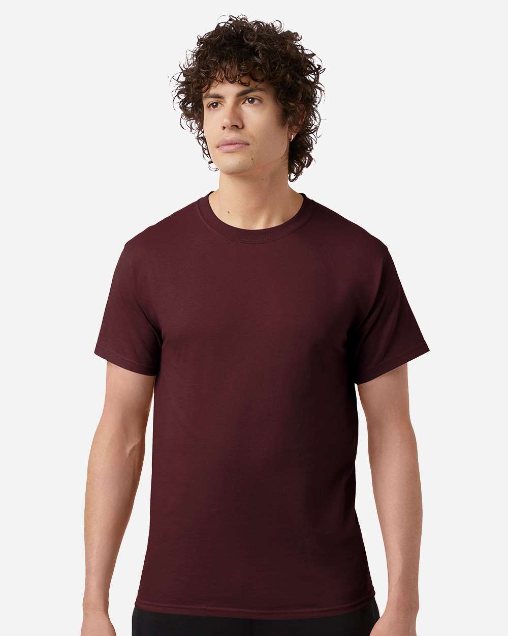 Maroon Unisex Jersey T-Shirt - CH1000 plain