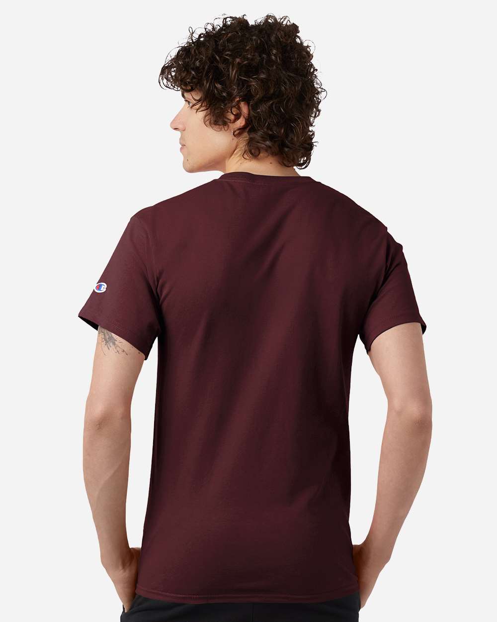 Maroon Unisex Jersey T-Shirt - CH1000 plain