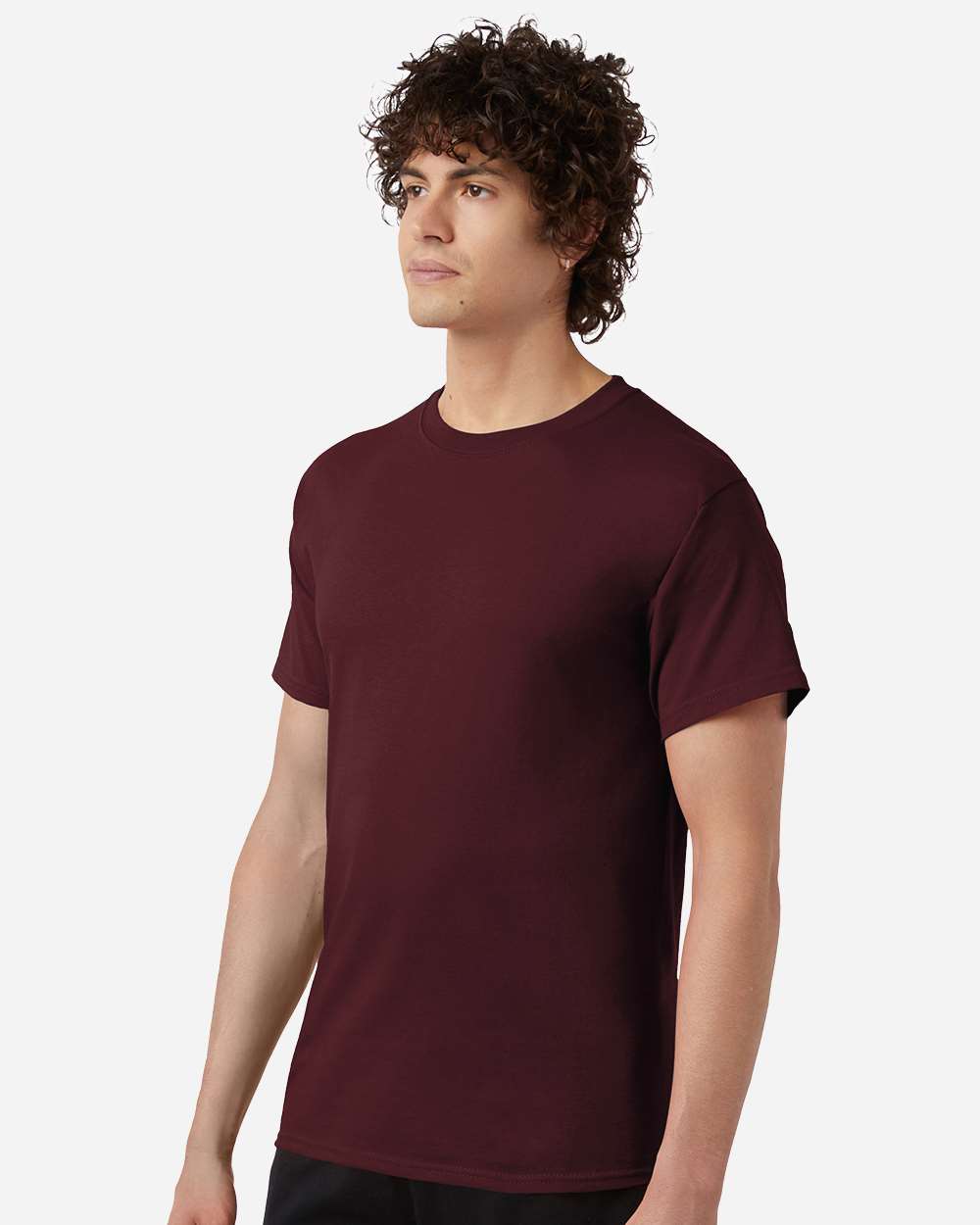 Maroon Unisex Jersey T-Shirt - CH1000 plain