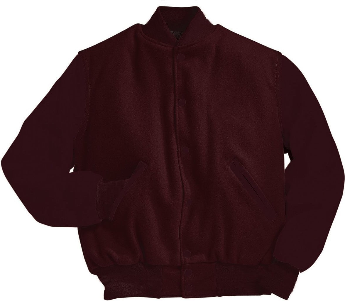 MAROON VARSITY WOOL JACKET