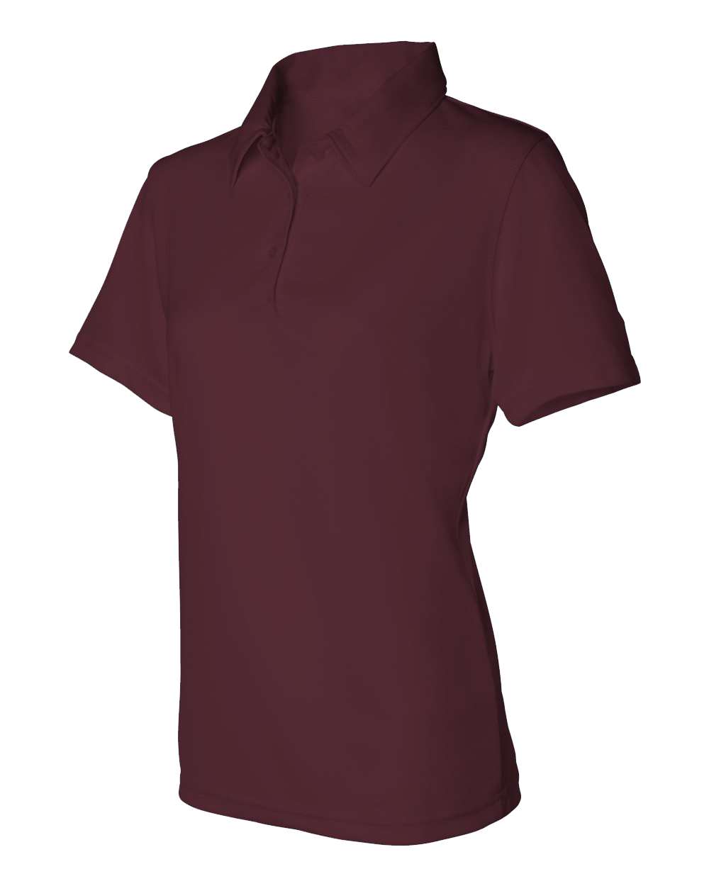 Maroon Women&#39;s Moisture Free Mesh Polo - 5469