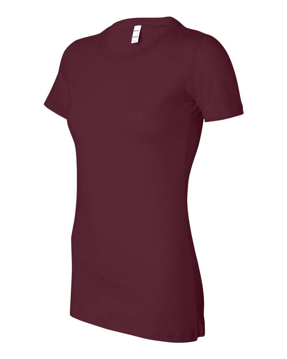 Maroon Women's Slim Fit Tee - 6004