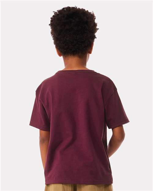 Maroon Youth 6oz. Heavyweight Tee - 3010Y