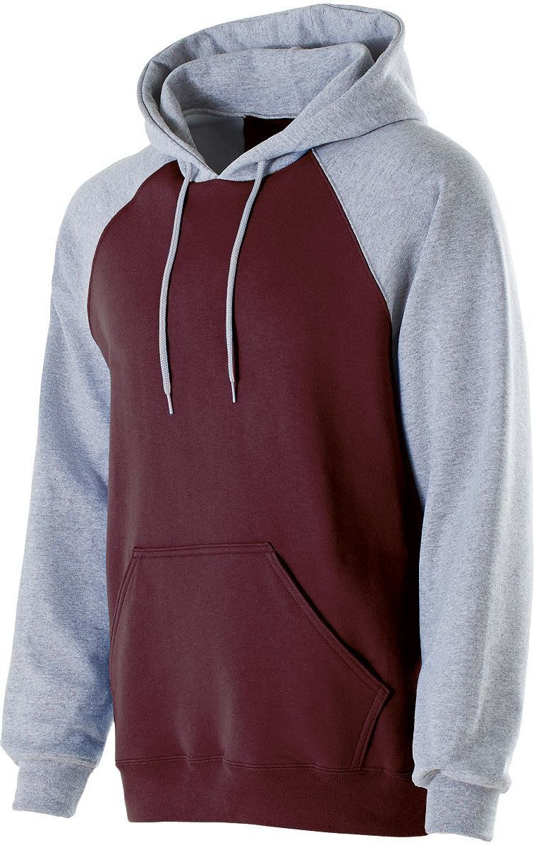 MAROON/ATHLETIC HEATHER BANNER HOODIE