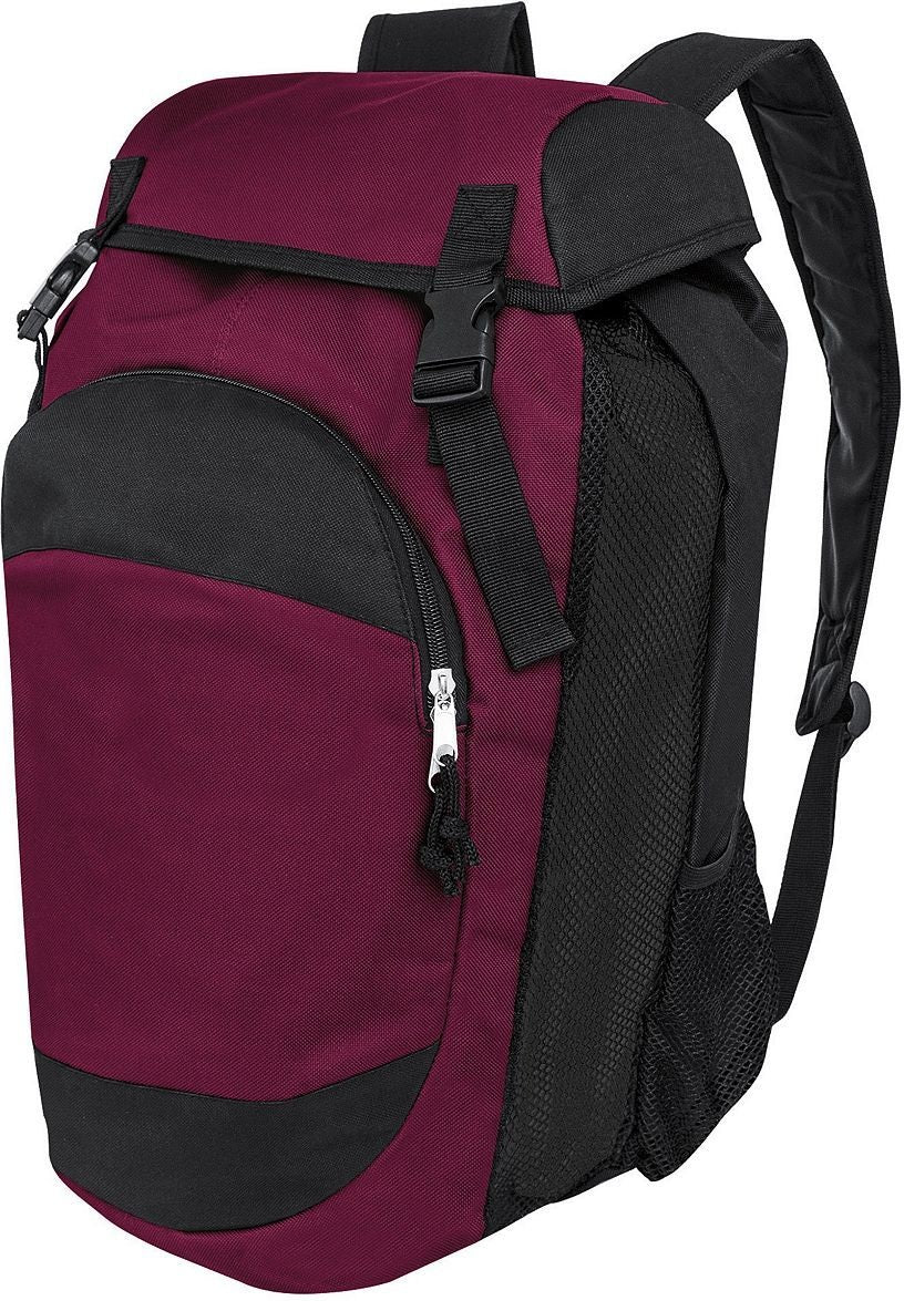 MAROON/BLACK GEAR BACKPACK