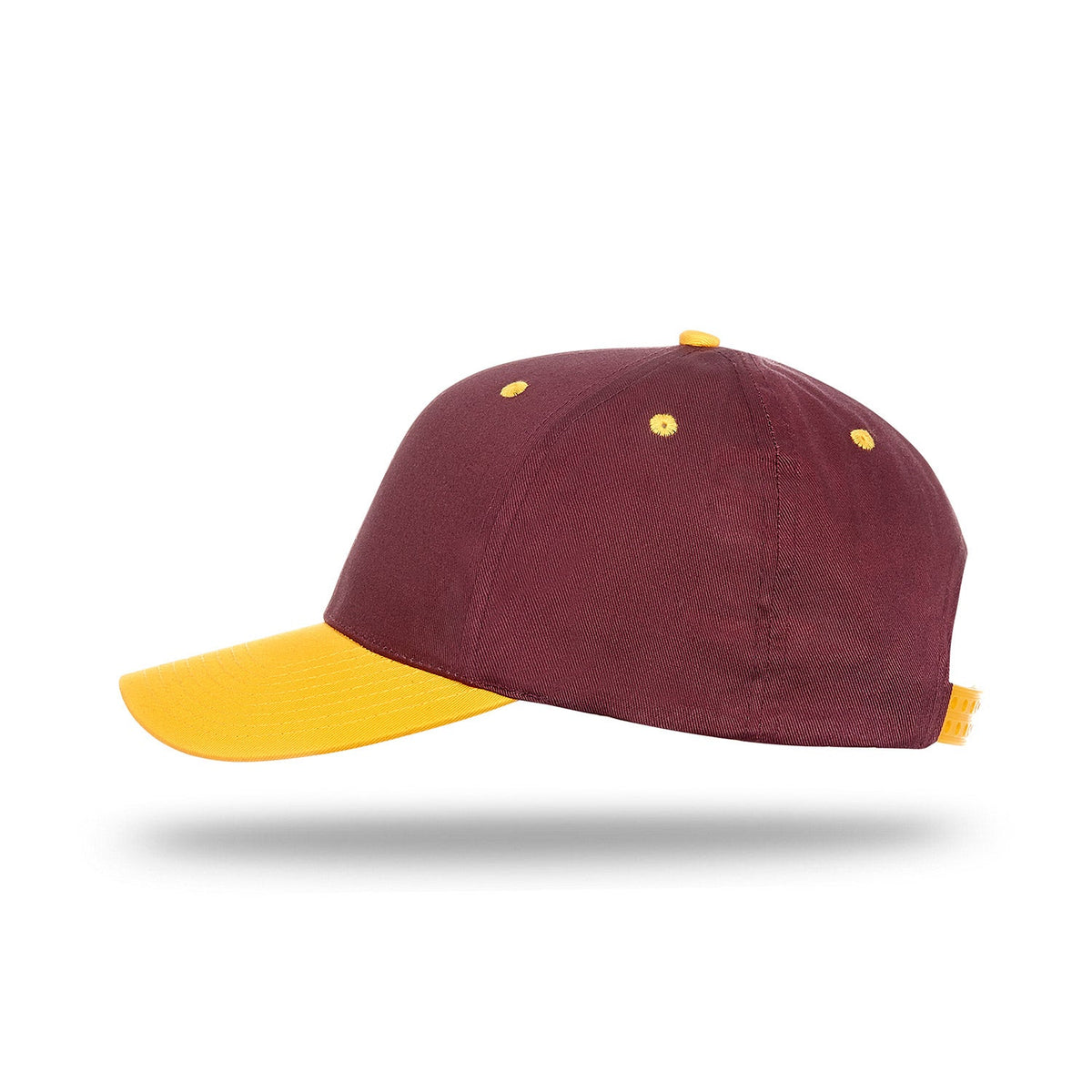 Maroon/Gold 6 Panel Pro Twill, 2-Tone