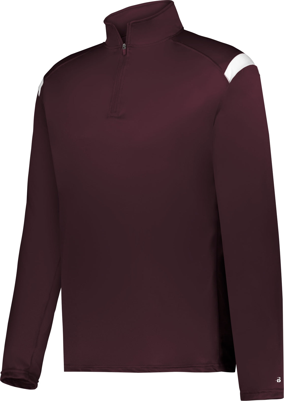 MAROON/WHITE (BA) ON THE RISE 1/4 ZIP