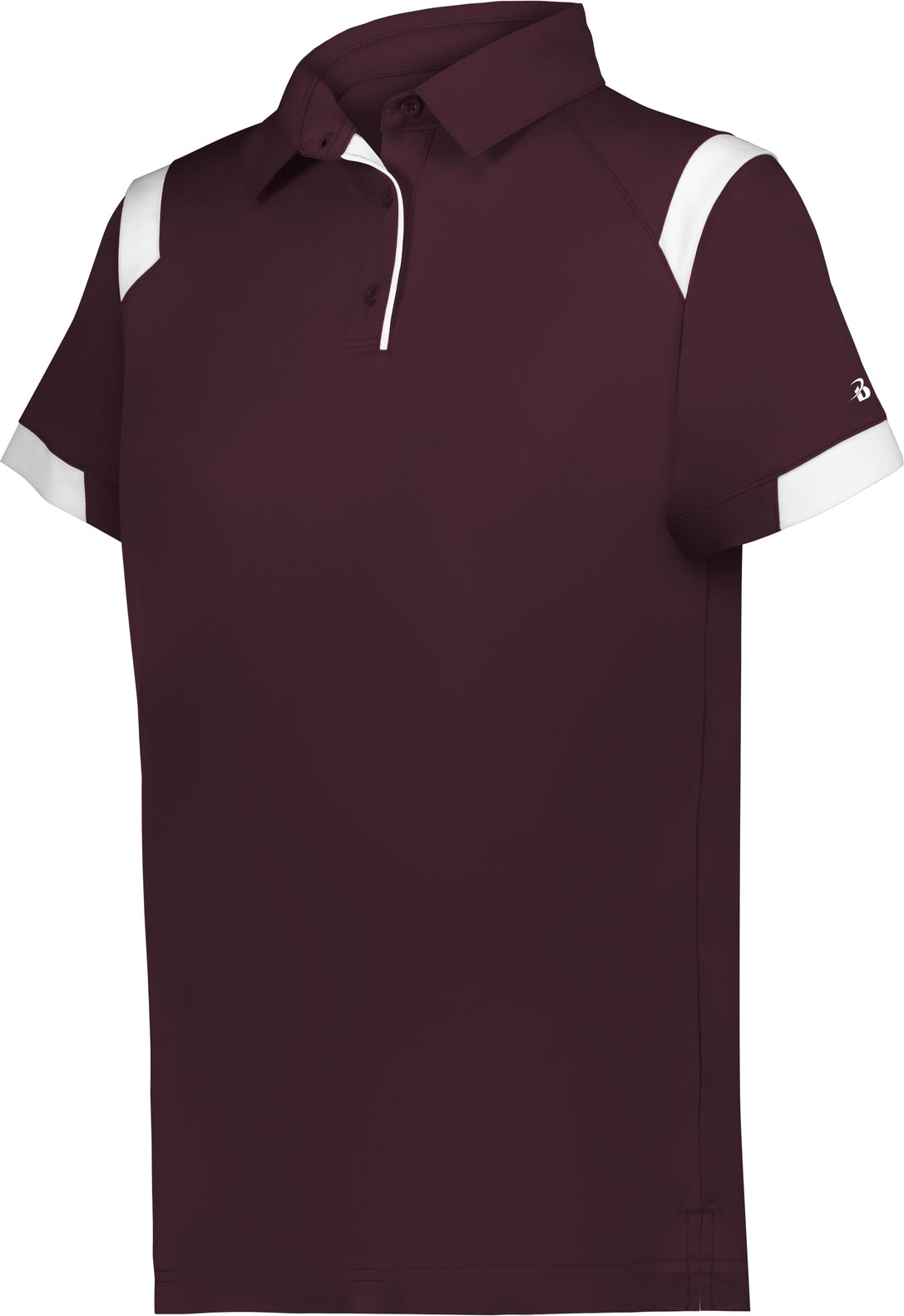 MAROON/WHITE (BA) ON THE RISE LADIES POLO