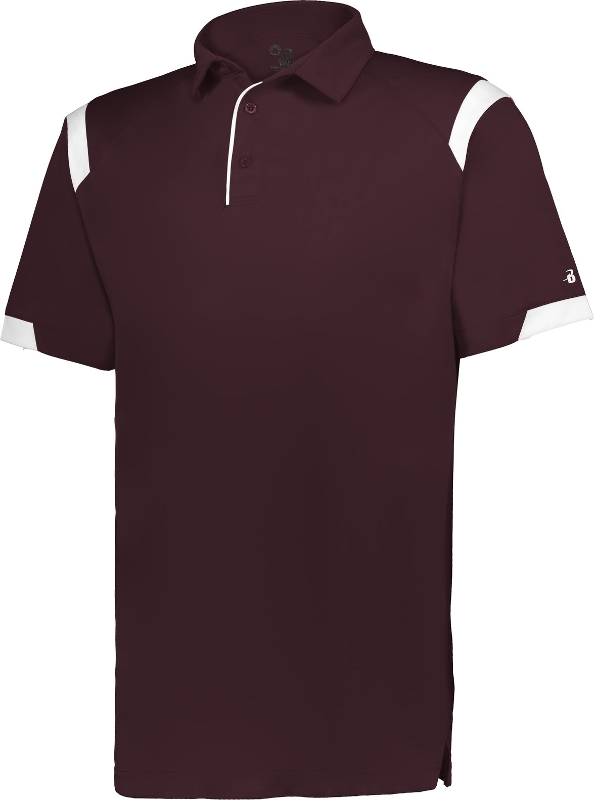 MAROON/WHITE (BA) ON THE RISE POLO
