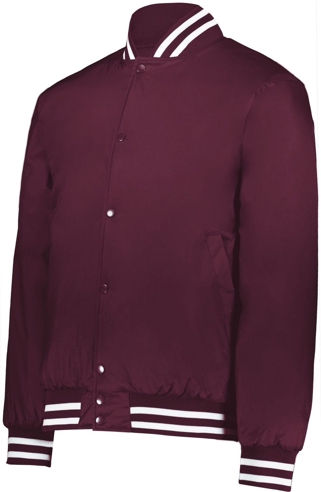 MAROON/WHITE HERITAGE JACKET