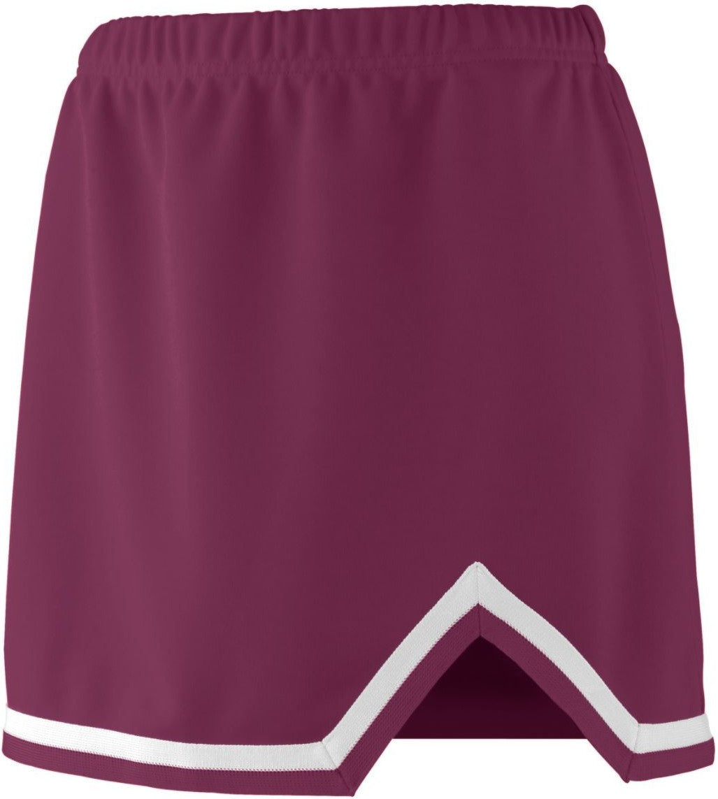 MAROON/WHITE LADIES ENERGY SKIRT