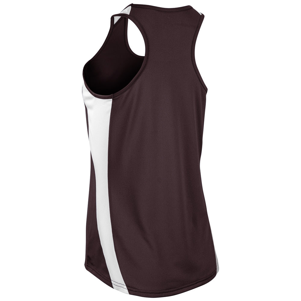 MAROON,WHITE Speed Singlet