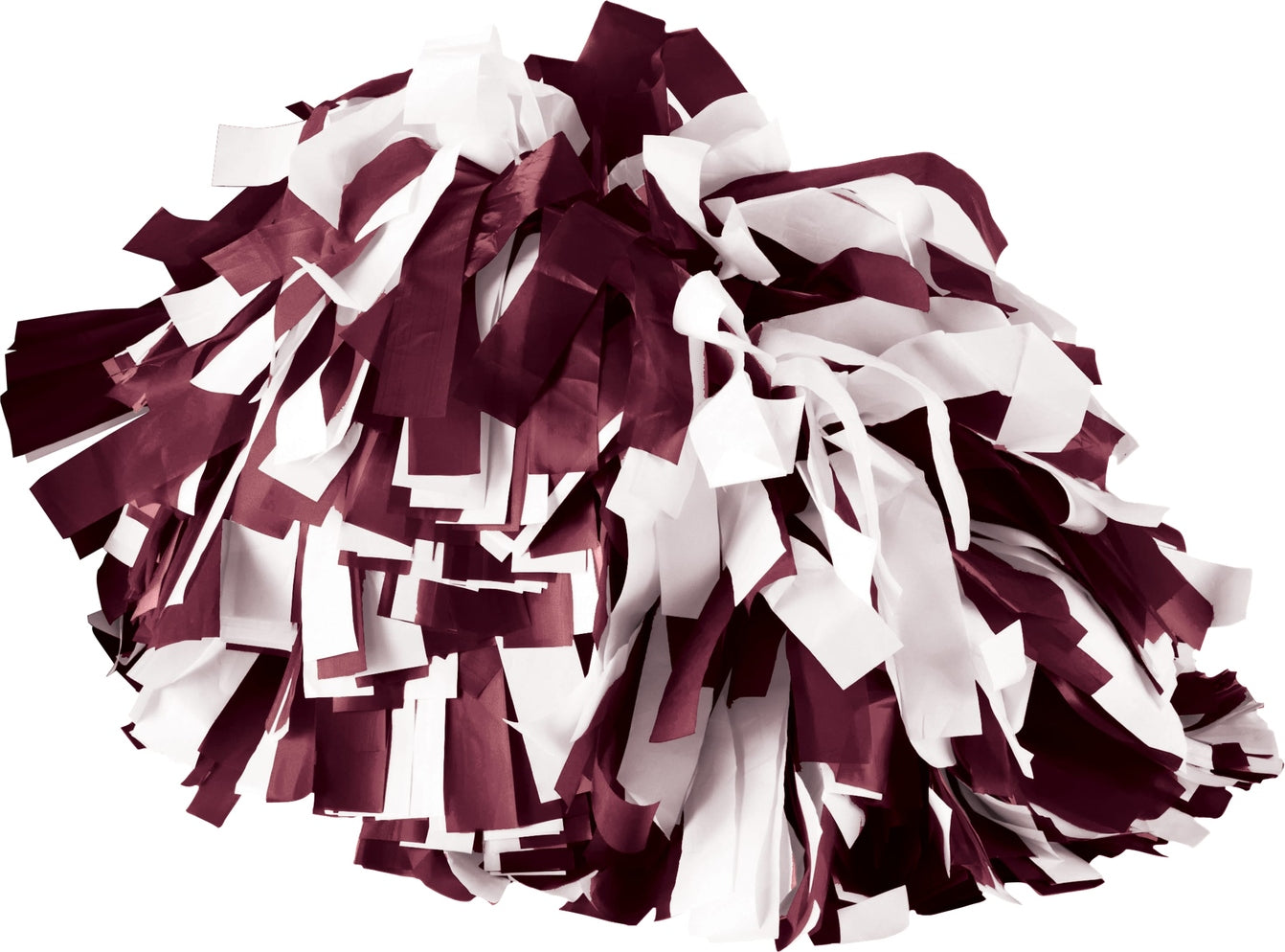 MAROON/WHITE SPIRIT POM