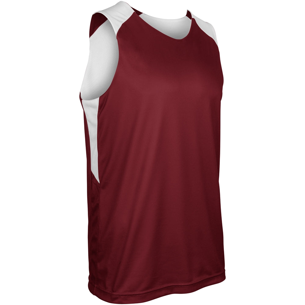 MAROON,WHITE Swish Basketball Jersey