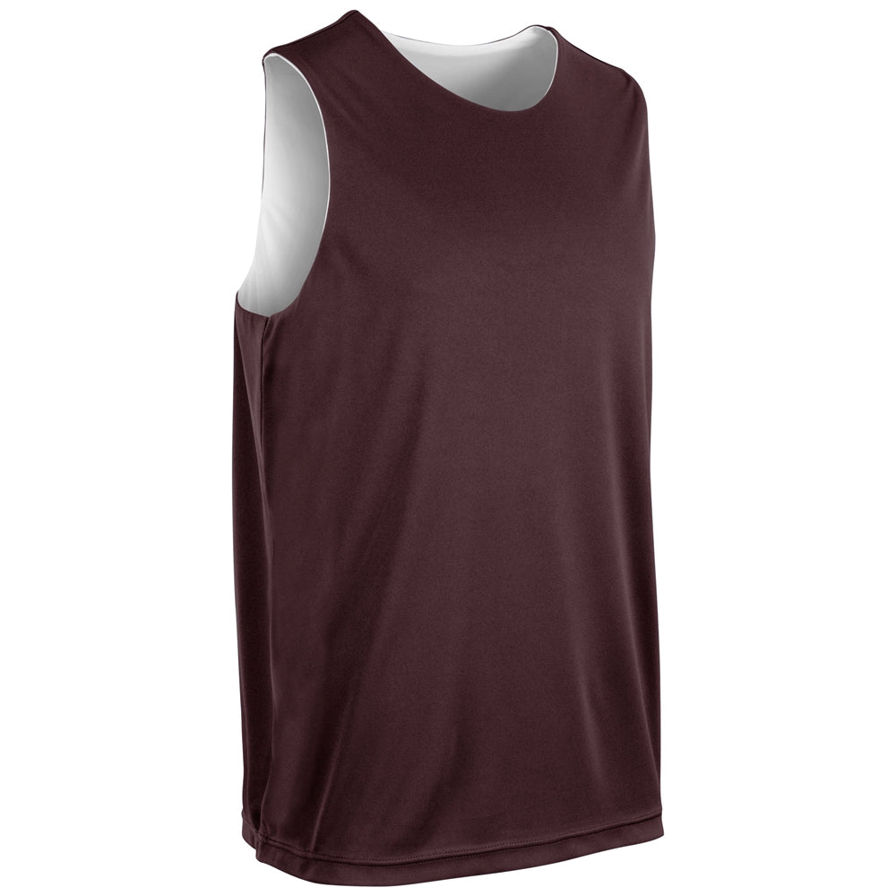MAROON,WHITE Vision Reversible Basketball Jersey