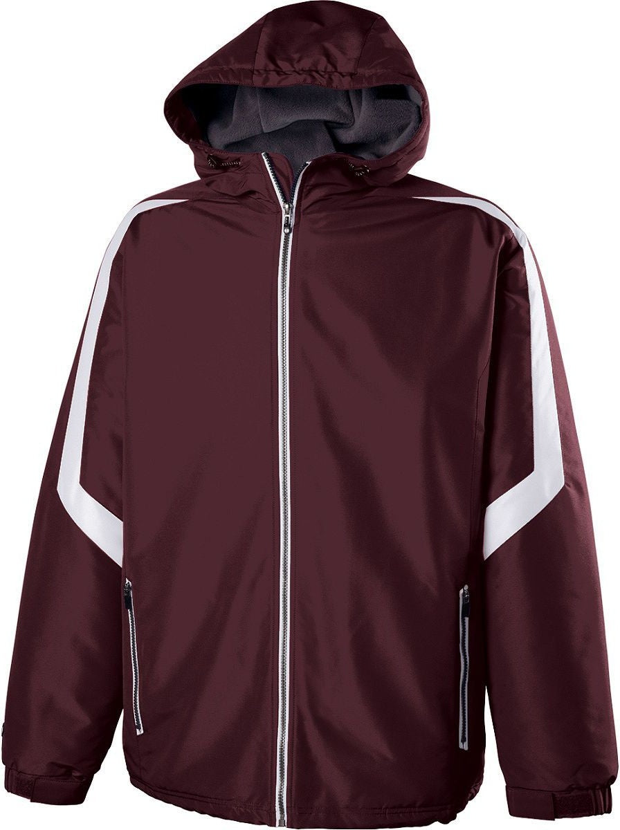 MAROON/WHITE YTH CHARGER JACKET