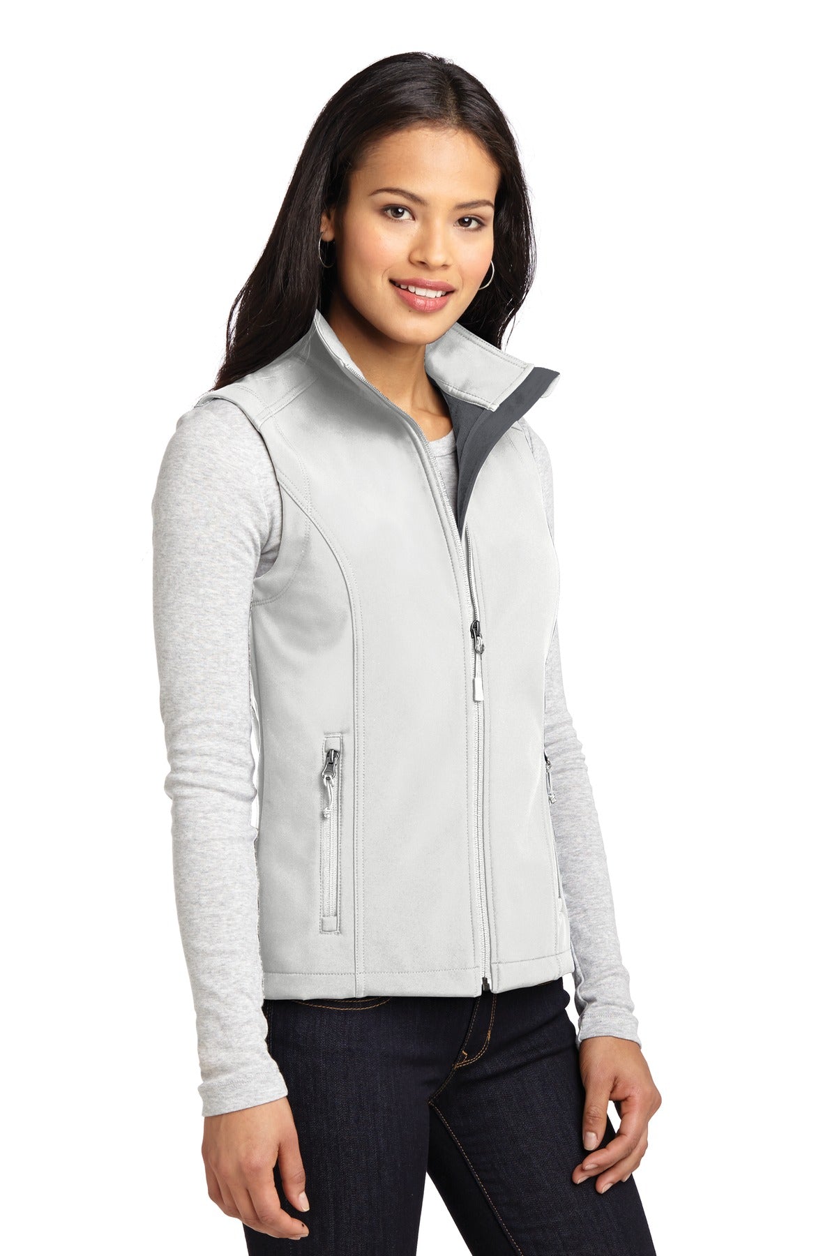 Marshmallow Port Authority Women's Core Soft Shell Vest. L325