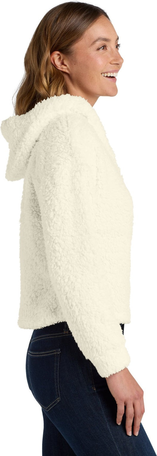 Marshmallow Port Authority Women's Cozy Fleece Hoodie. L132