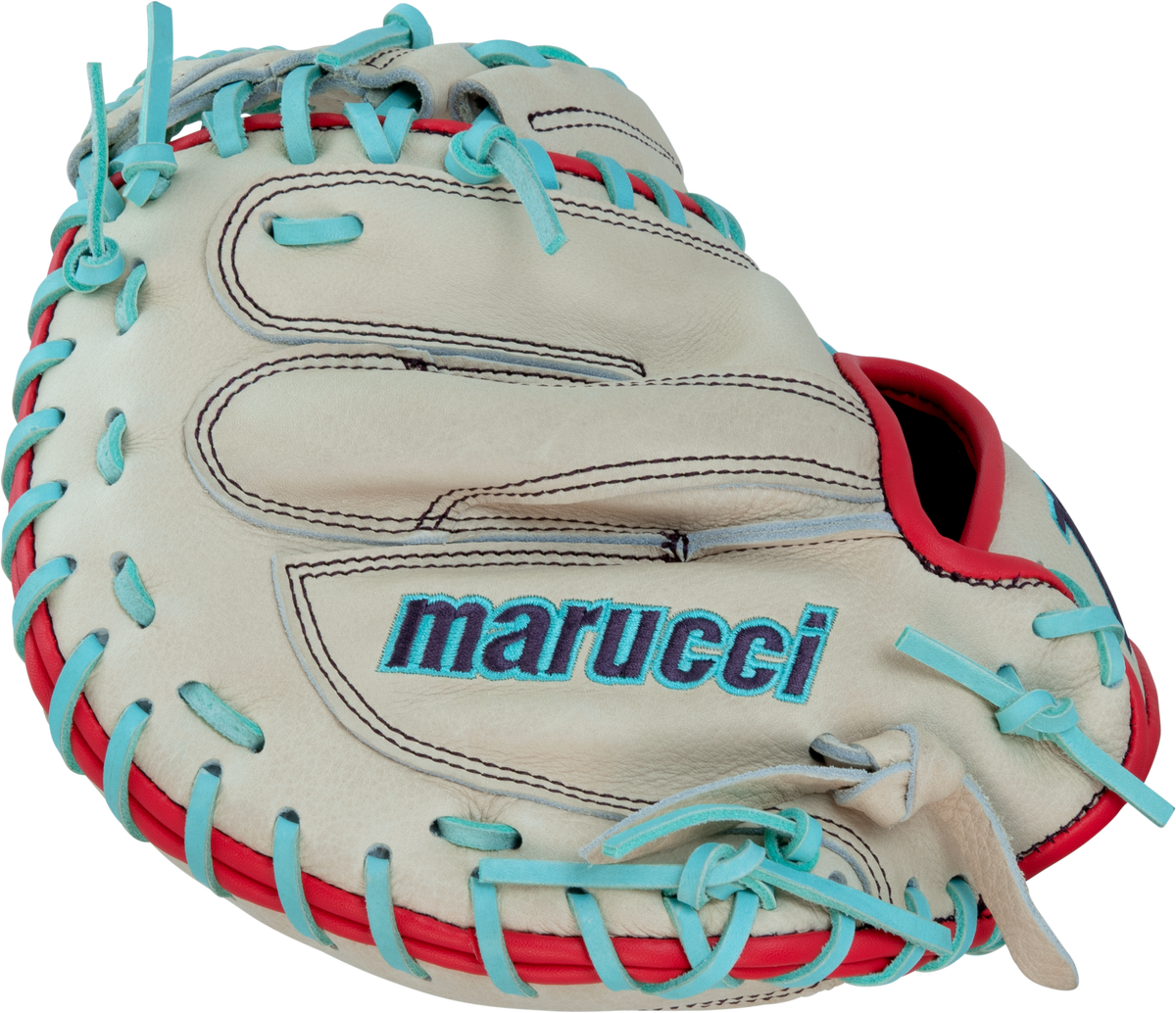 Marucci Acadia Series V3 220c1 32.00’’ Catcher’s Mitt Mfg3ac220c1 - Camel Red - Cork / Right Throw