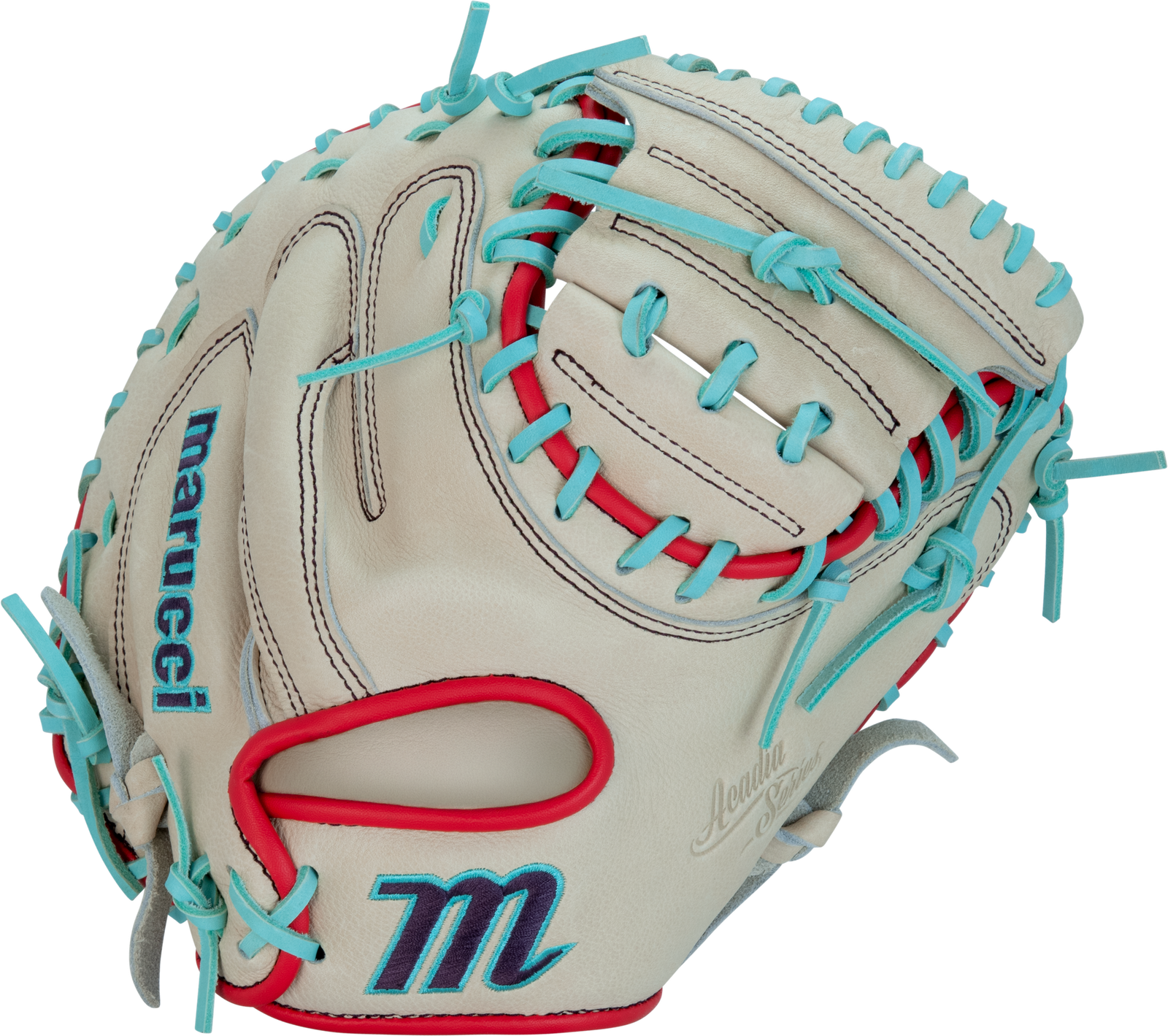 Marucci Acadia Series V3 220c1 32.00’’ Catcher’s Mitt Mfg3ac220c1 - Camel Red - Cork / Right Throw