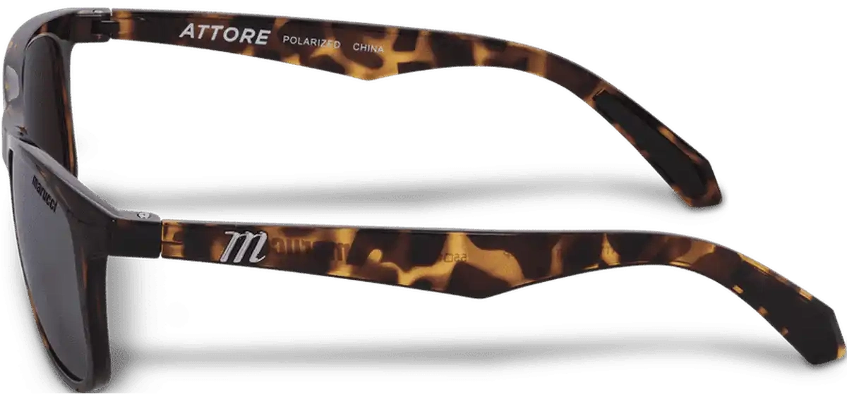 Marucci Attore Lifestyle Polarized Sunglasses Clear Tortoise Amber Gold Brown / one Size Fits Most