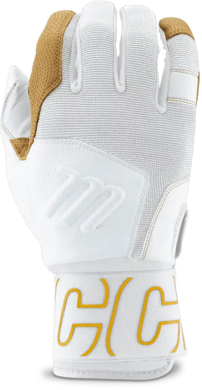 Marucci Blacksmith Full Wrap V2 Youth Batting Glove - White