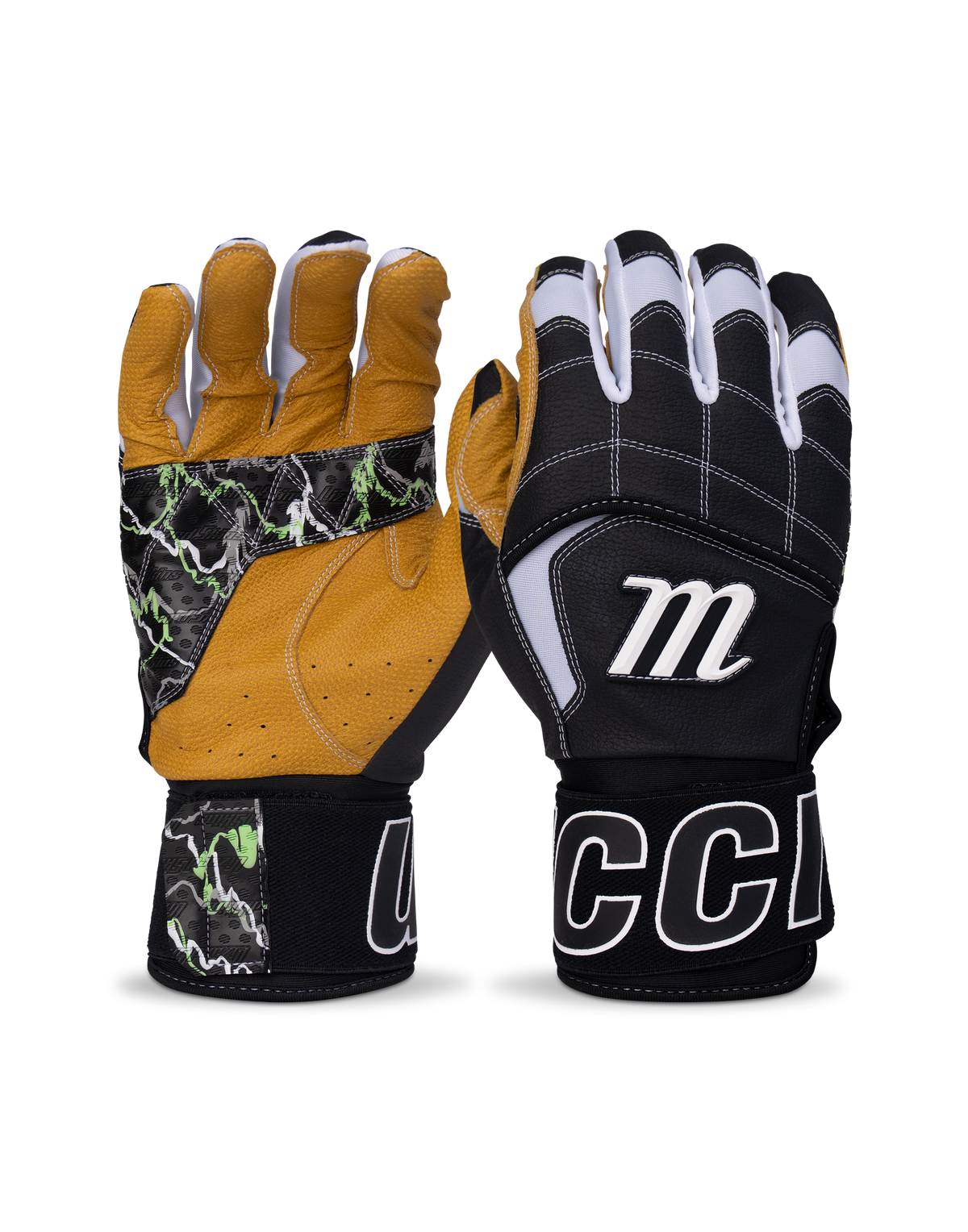 Marucci Blacksmith Tactical Youth Batting Gloves - Black Tan