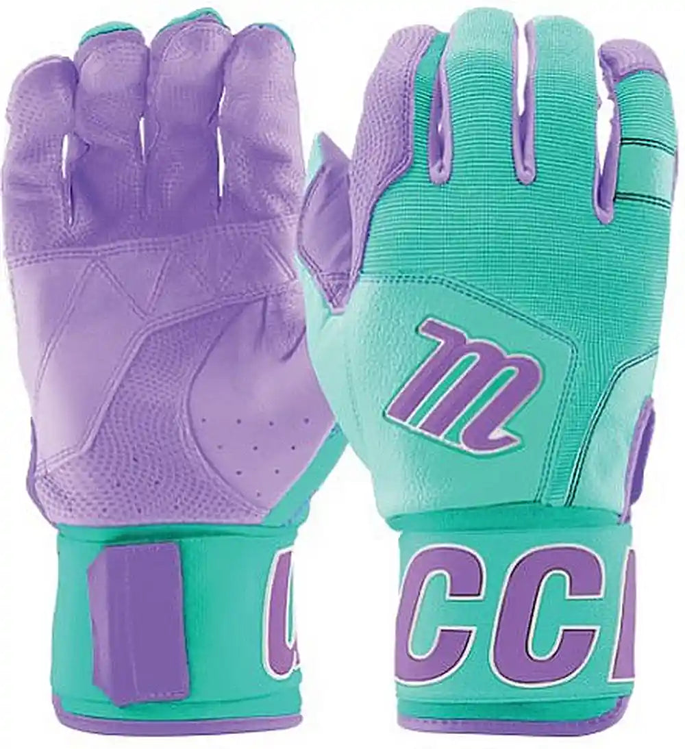 Marucci Blacksmith V2 Baseball Adult Batting Gloves - Mint Purple