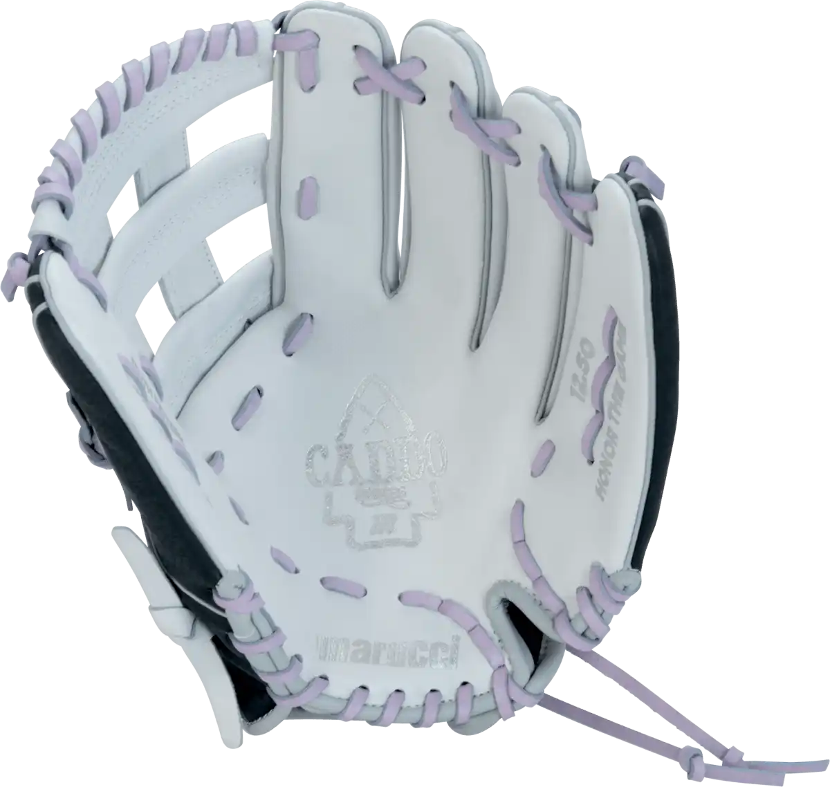 Marucci Caddo V2 12.50’’ Fastpitch Outfield Glove Mfg2cdfp125 - White Black - Right Throw