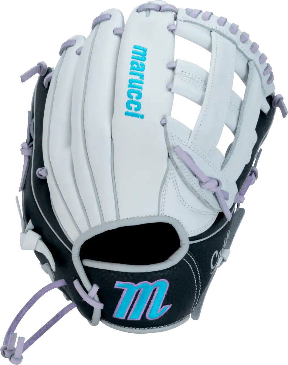 Marucci Caddo V2 12.50’’ Fastpitch Outfield Glove Mfg2cdfp125 - White Black - Right Throw