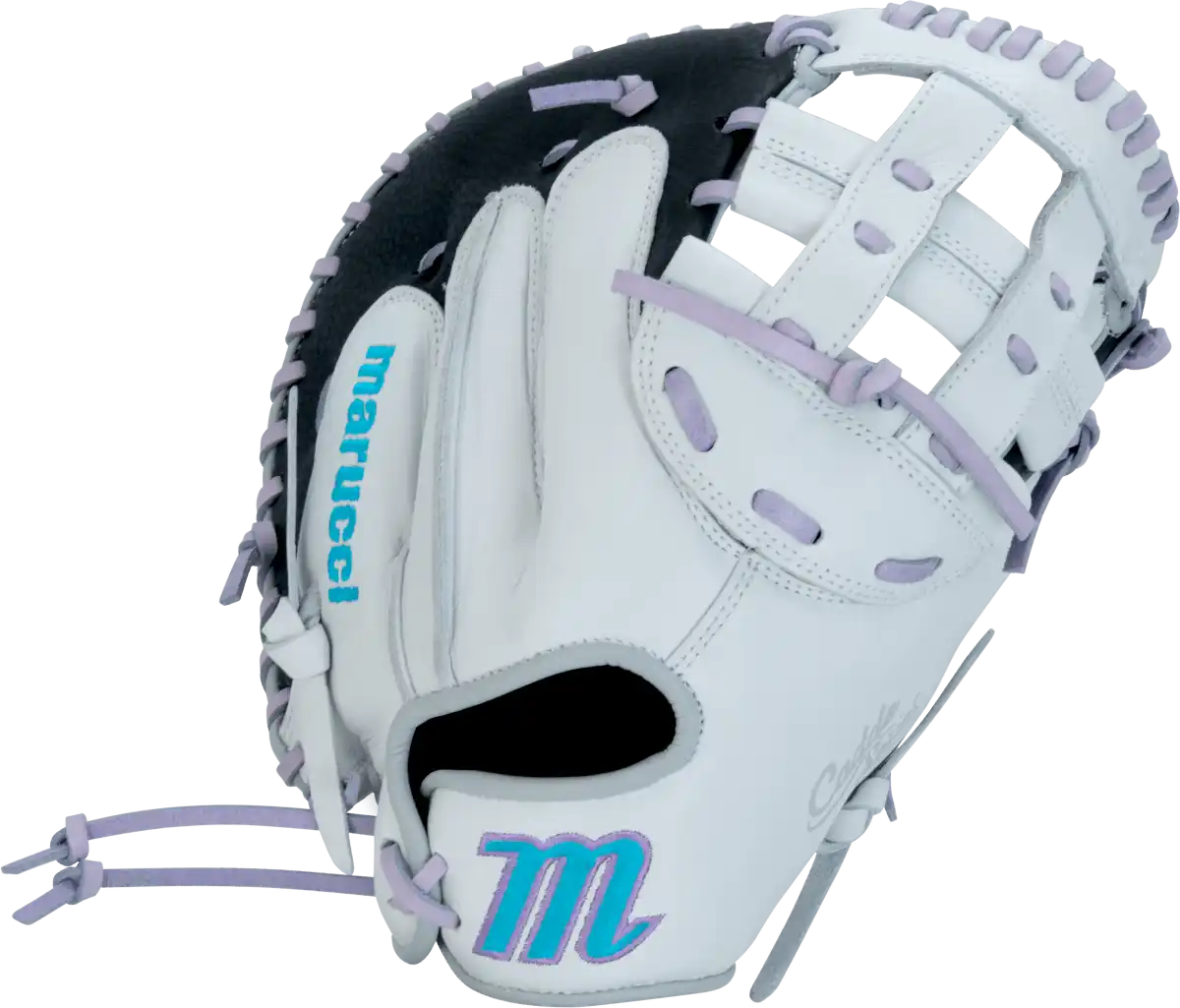 Marucci Caddo V2 33.00’’ Fastpich Catcher’s Mitt Mfg2cdfp33 - White Black - Right Throw