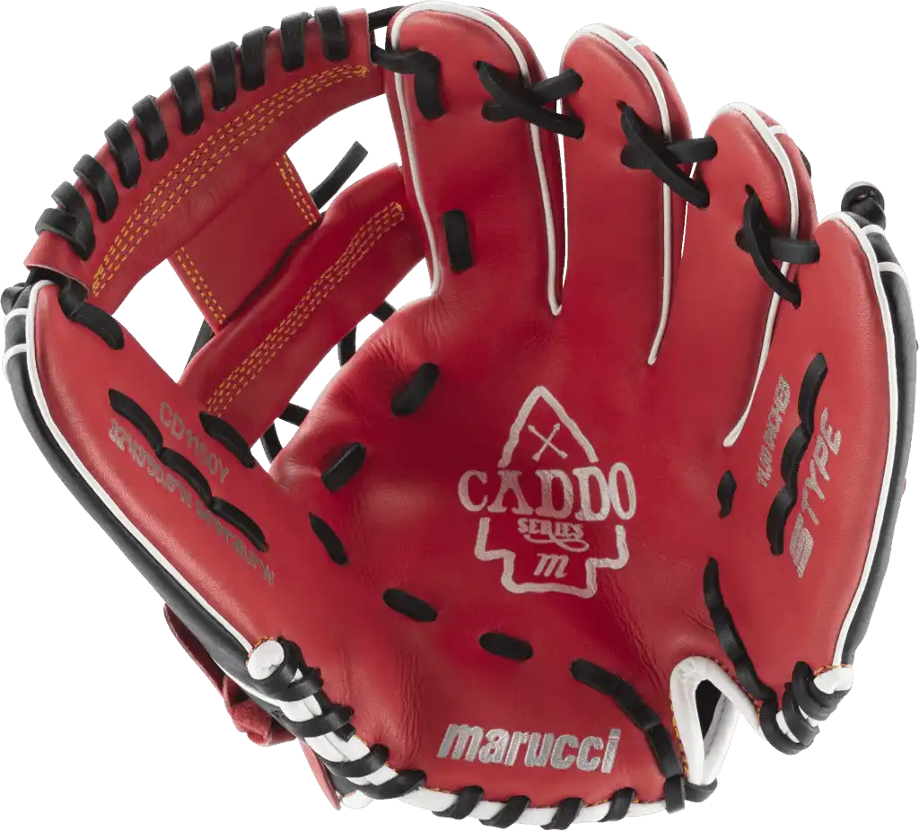 Marucci Caddo V2 Youth 11.50’’ Utility Glove Mfg2cd1150 - Red Black - Right Throw