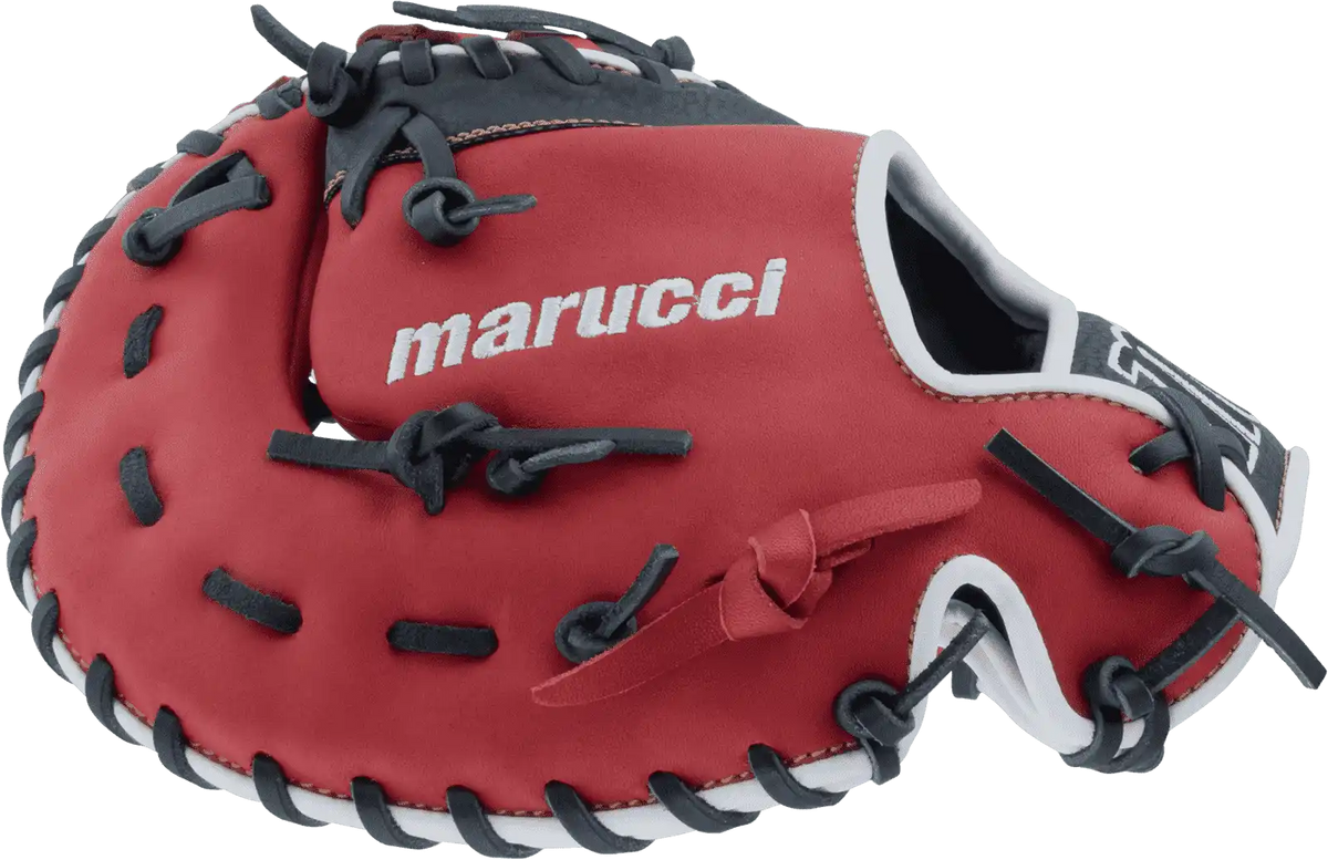 Marucci Caddo Youth 11.50’’ 1st Base Mitt Mfg2cd1150fb - Red Black - Right Throw