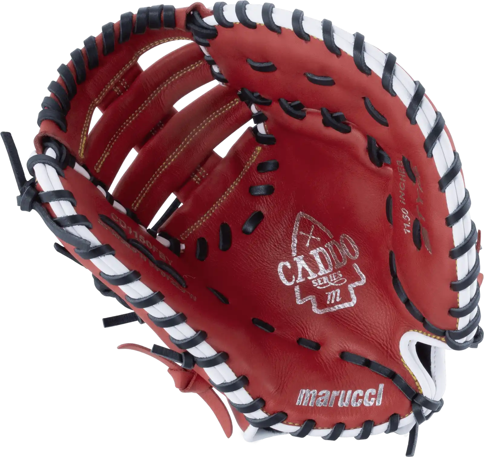 Marucci Caddo Youth 11.50’’ 1st Base Mitt Mfg2cd1150fb - Red Black - Right Throw