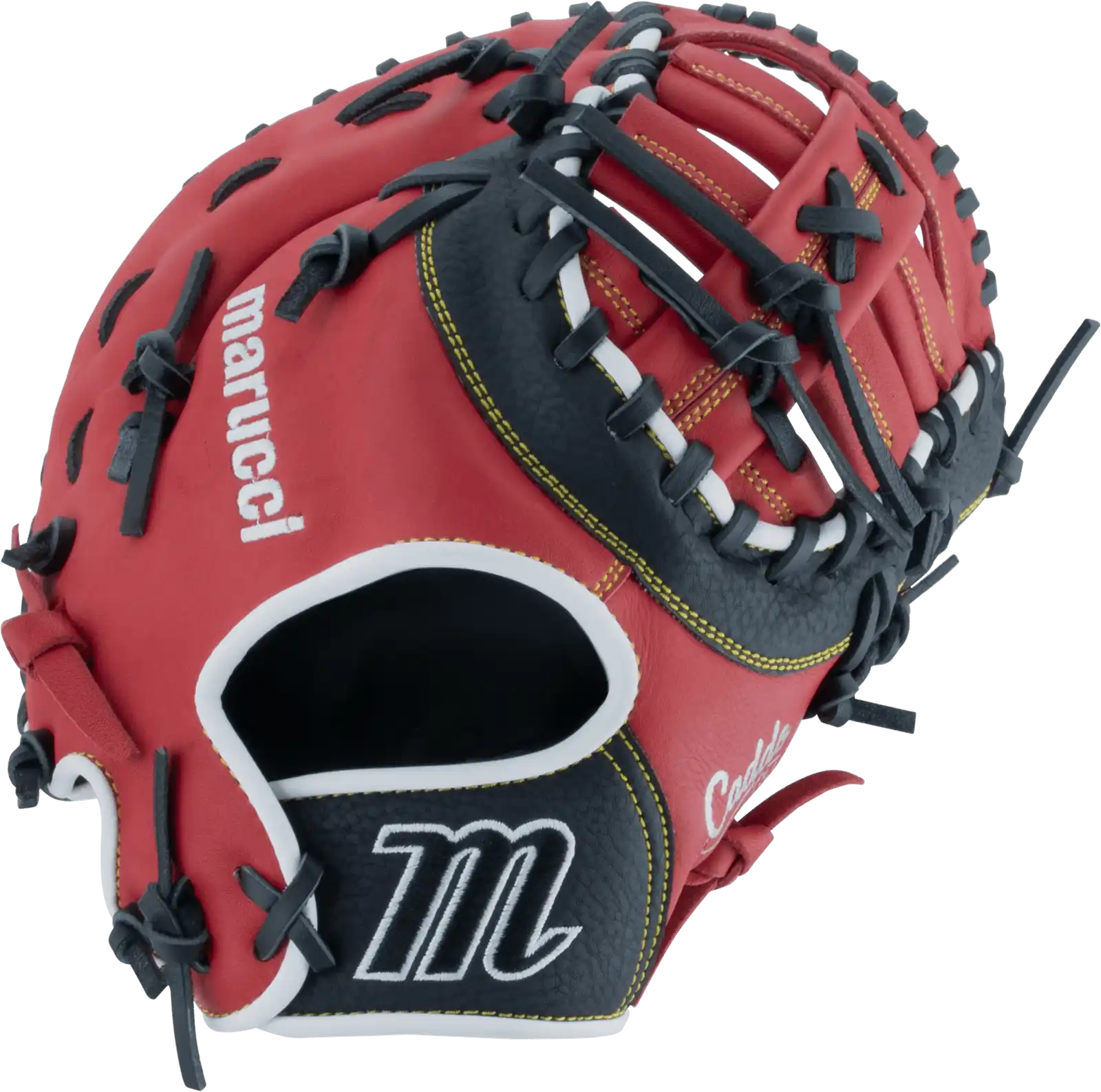 Marucci Caddo Youth 11.50’’ 1st Base Mitt Mfg2cd1150fb - Red Black - Right Throw