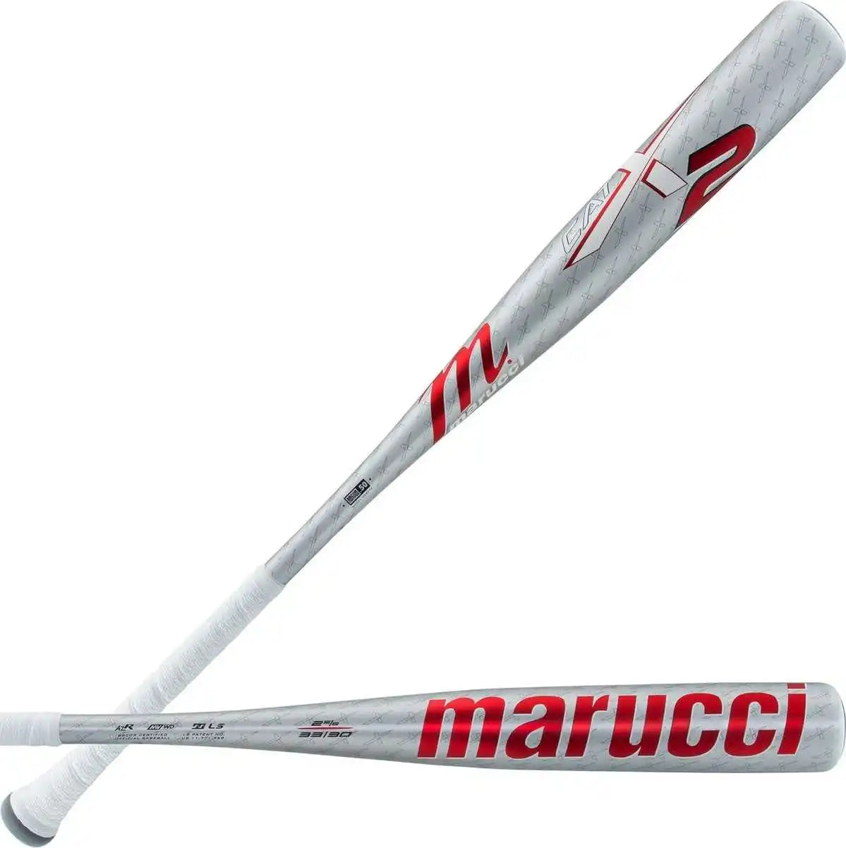 Marucci Catx2 Bbcor Puck Knob (-3) Bat - Silver Red