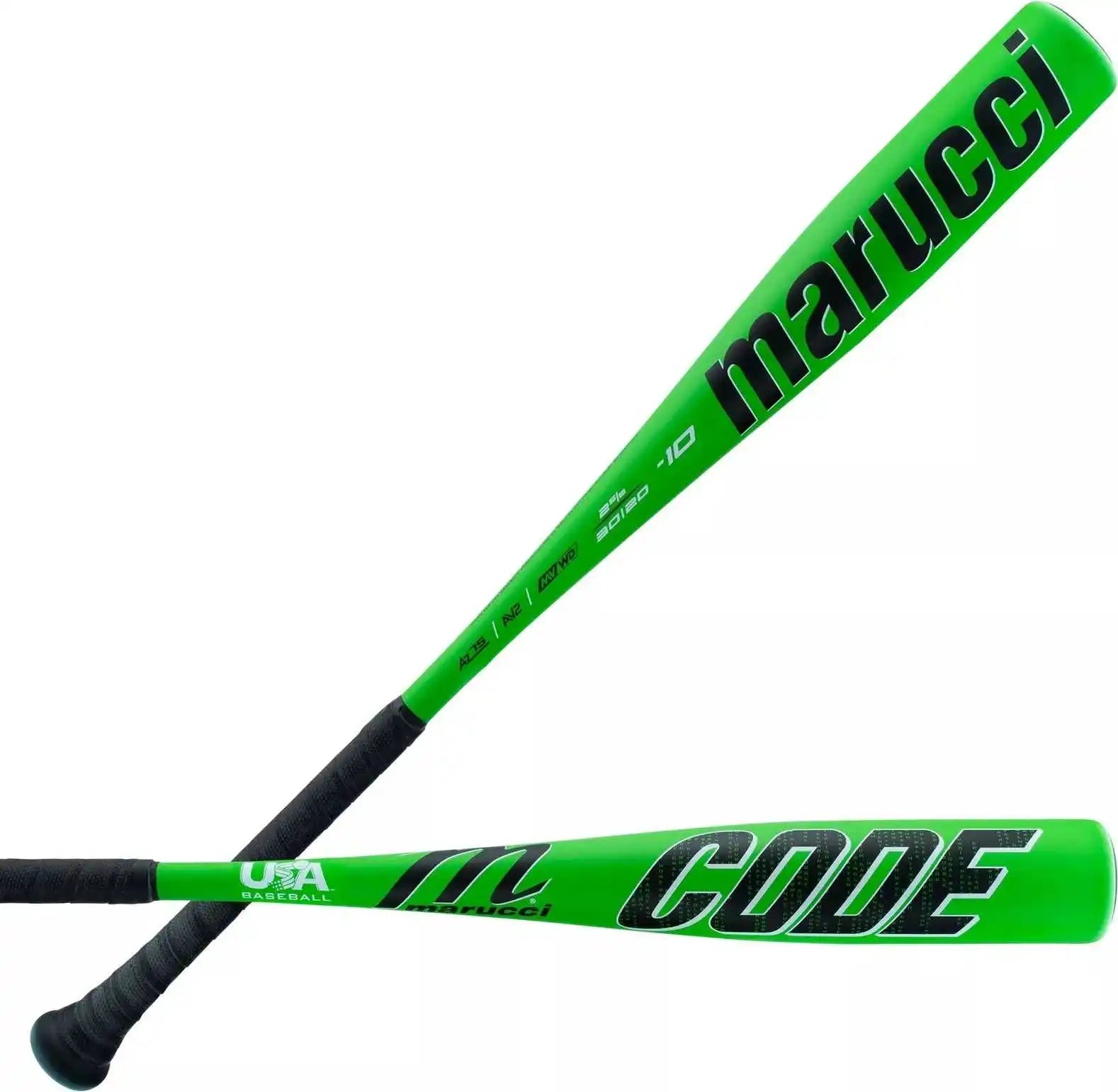 Marucci Code (-10) Usa Approved Bat - Black Green