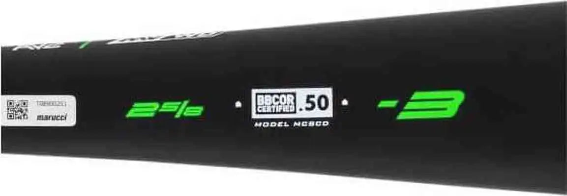Marucci Code Bbcor (-3) Bat - Black Lime