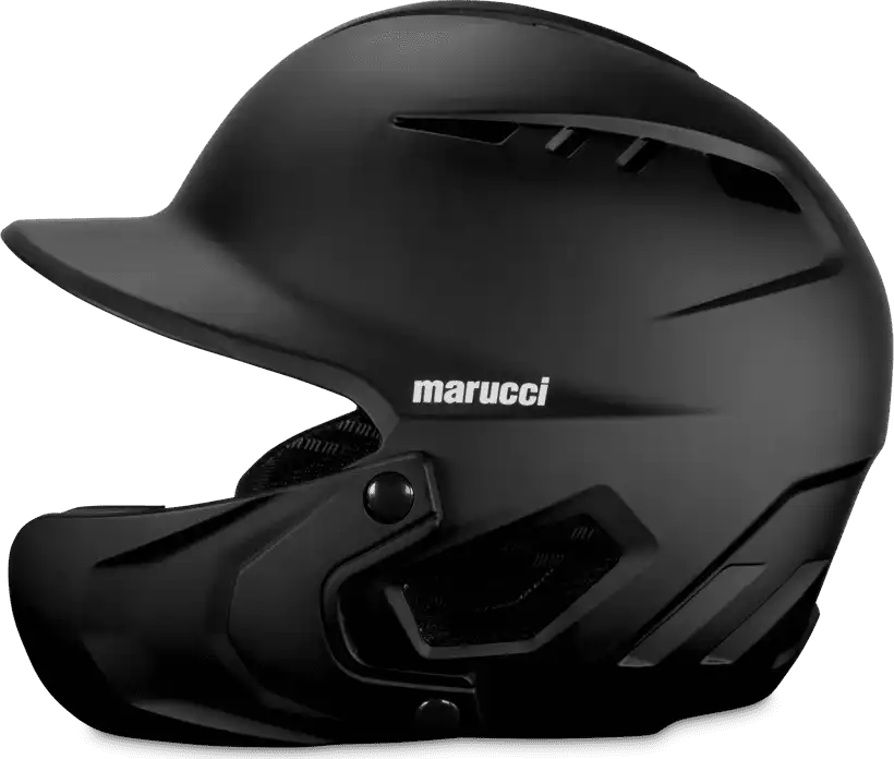 Marucci Duravent Helmet with Jaw Guard - Black