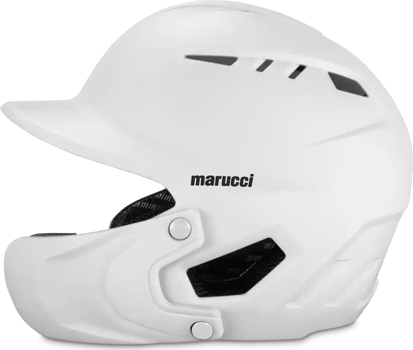 Marucci Duravent Helmet with Jaw Guard - White