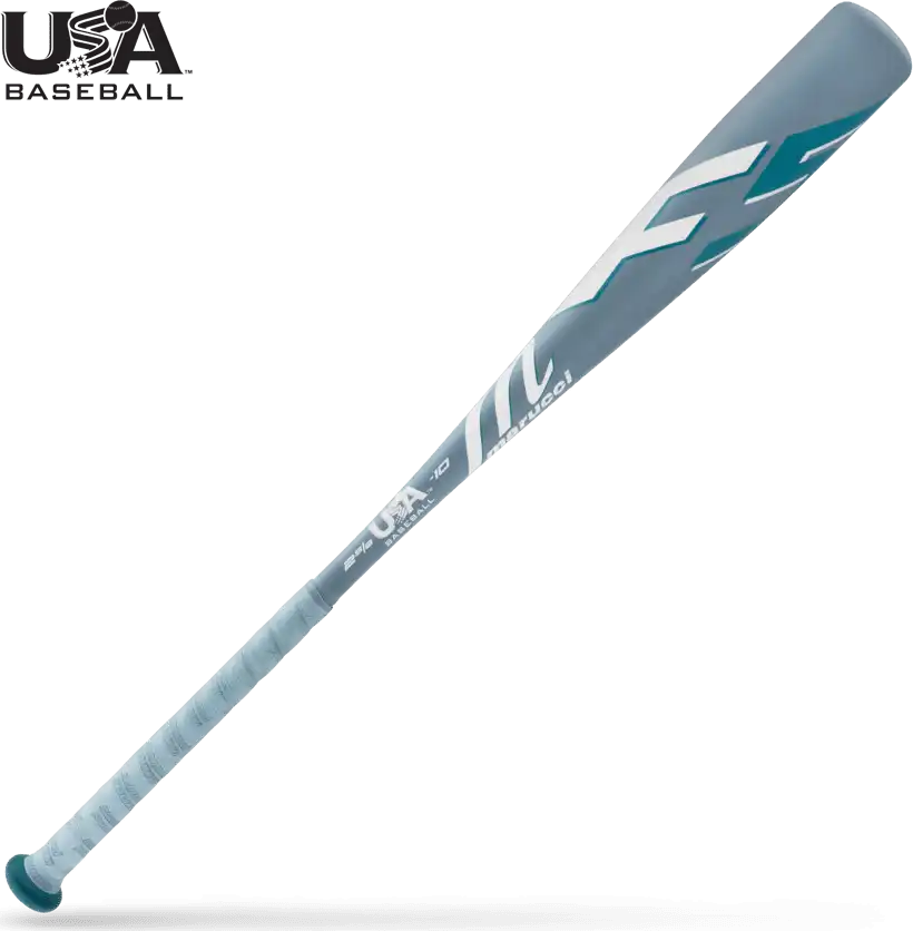 Marucci F5 Usa Approved (-10) Bat - White Gray