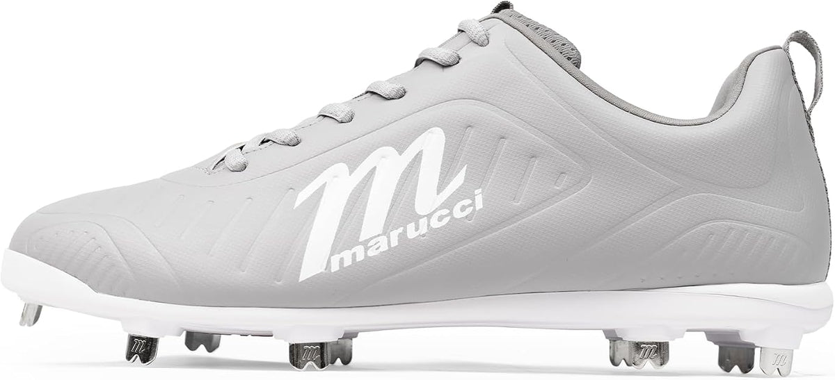Marucci Flt Adult Metal Baseball Cleats Mfwfls - Cool Gray White