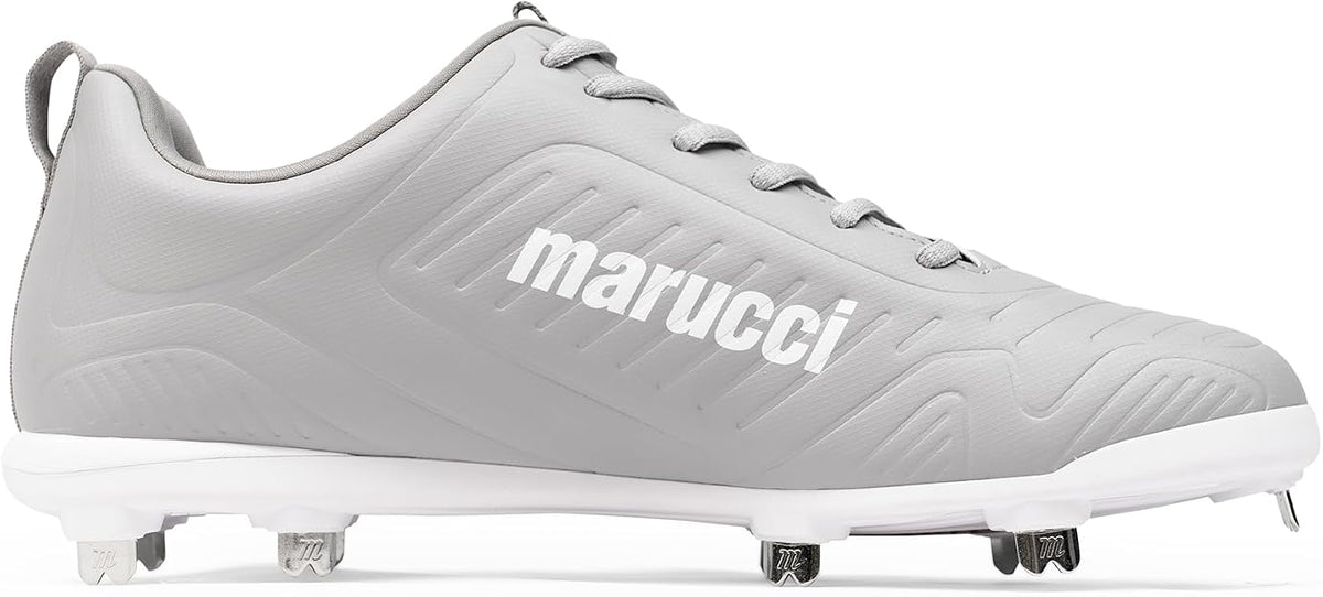 Marucci Flt Adult Metal Baseball Cleats Mfwfls - Cool Gray White