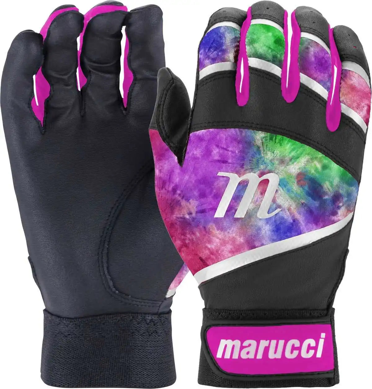 Marucci Foxtrot Tee Ball Batting Gloves - Black Pink